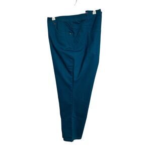Woman‎ Within Women's 28WP Natural fit Colorful Teal Denim Jeans Spring Stretch